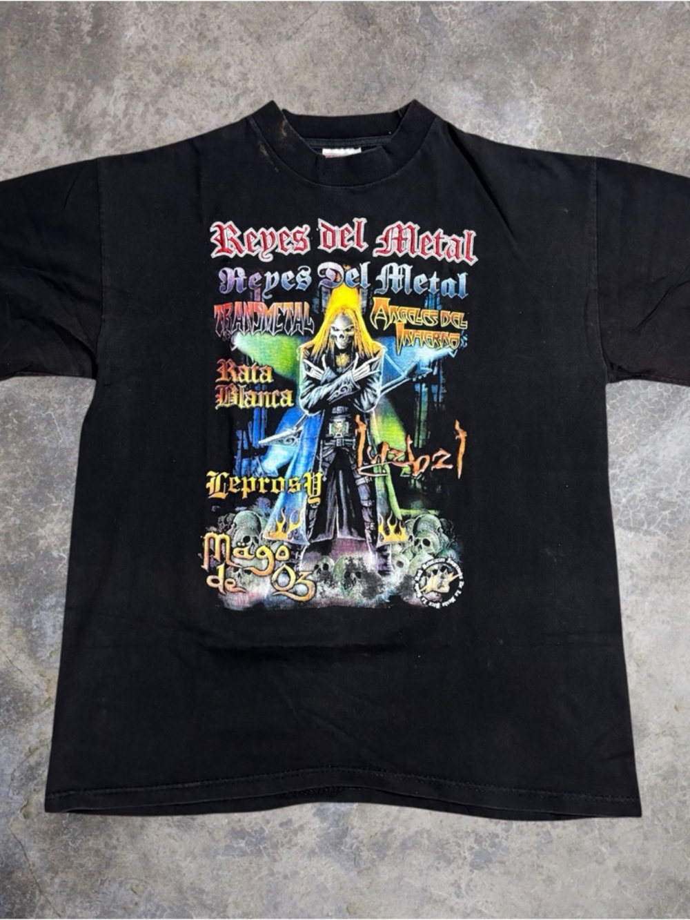 Vintage Rare Reyes Del Metal T Shirt